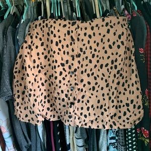 Animal print skirt